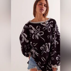 Free People We the Free Coastal Printed Crew